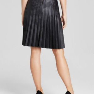 Calvin Klein Faux Leather Pleated skirt